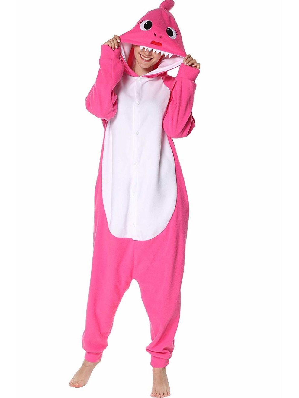 Pink Shark Onesie Onesie Pajamas